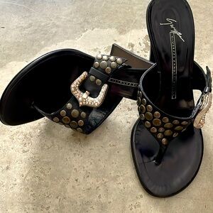 Giuseppe Zanotti High Heeled Sparkling mules - size 36.5